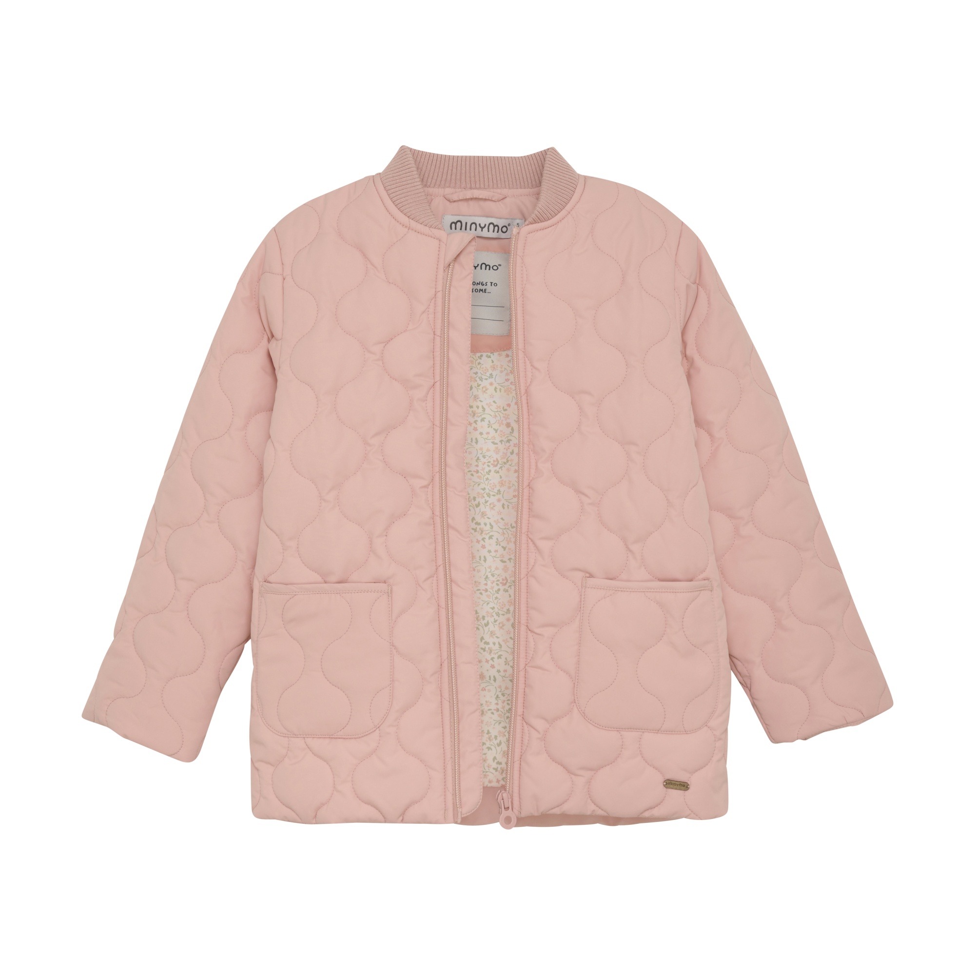 Детская стёганая куртка Minymo Розовая | фото