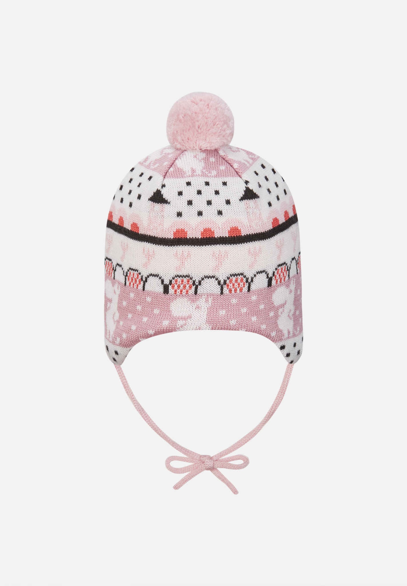 Шапка-бини для новорожденных Reima Moomin Yngst Розовая | фото