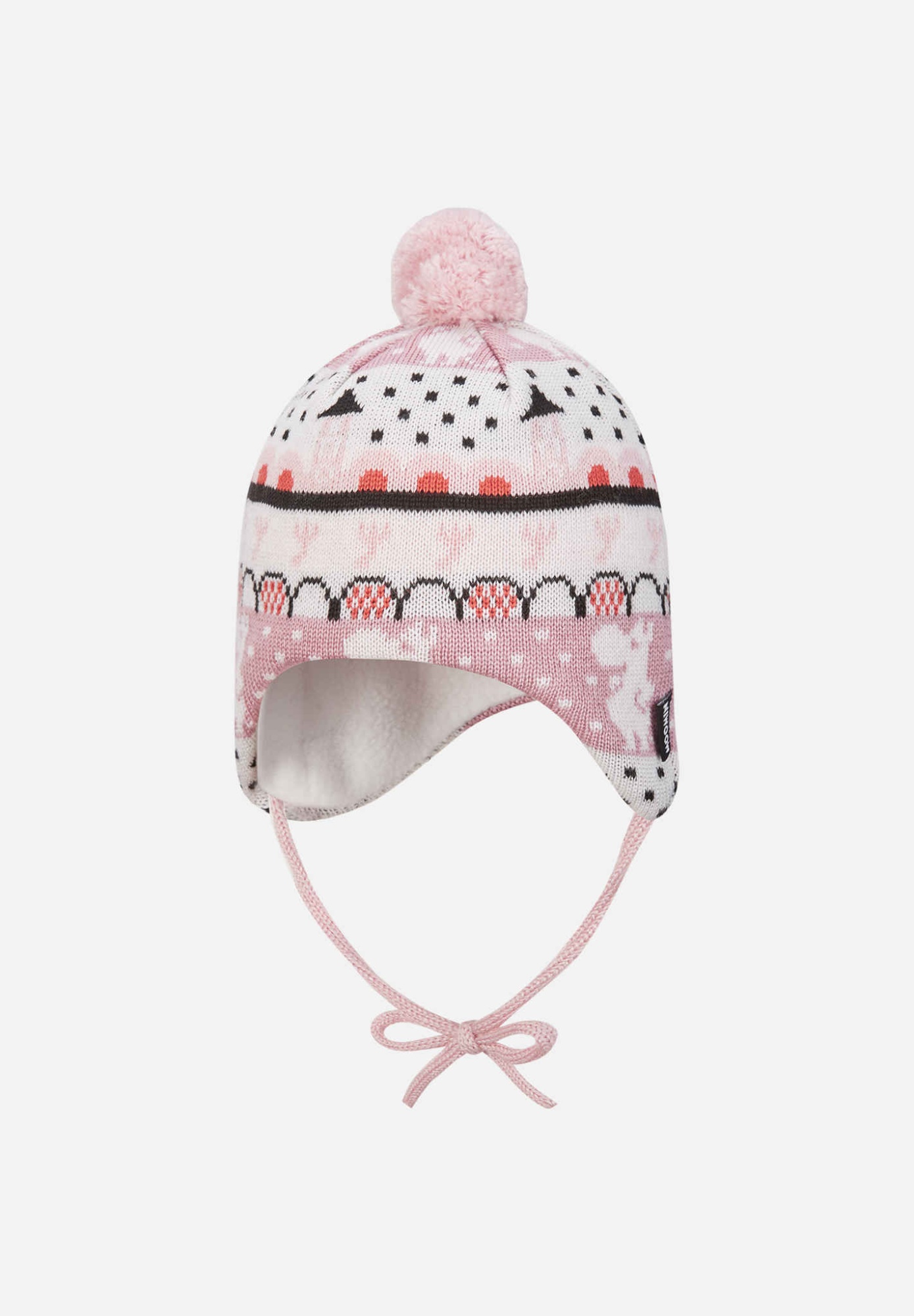 Шапка-бини для новорожденных Reima Moomin Yngst Розовая | фото