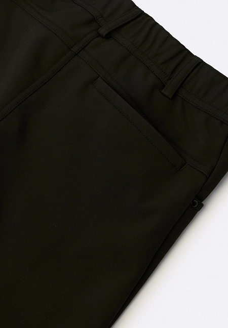 Детские брюки из материала Softshell Lassie Mighty Черные | фото