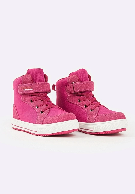 Детские водонепроницаемые демисезонные ботинки Lassie Elfer Розовые | фото