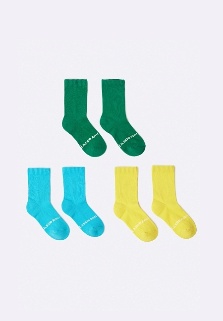 Детские носки Lassie Insect, 3 пары Зеленые | фото