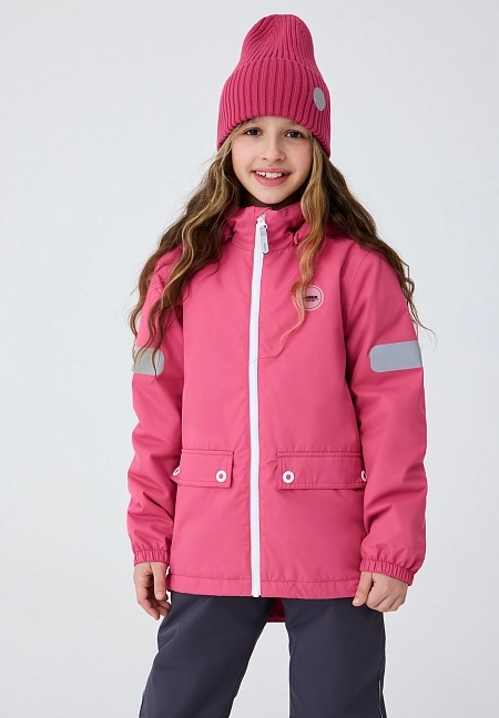 Детская утепленная куртка Lassie Symppis Розовая | фото