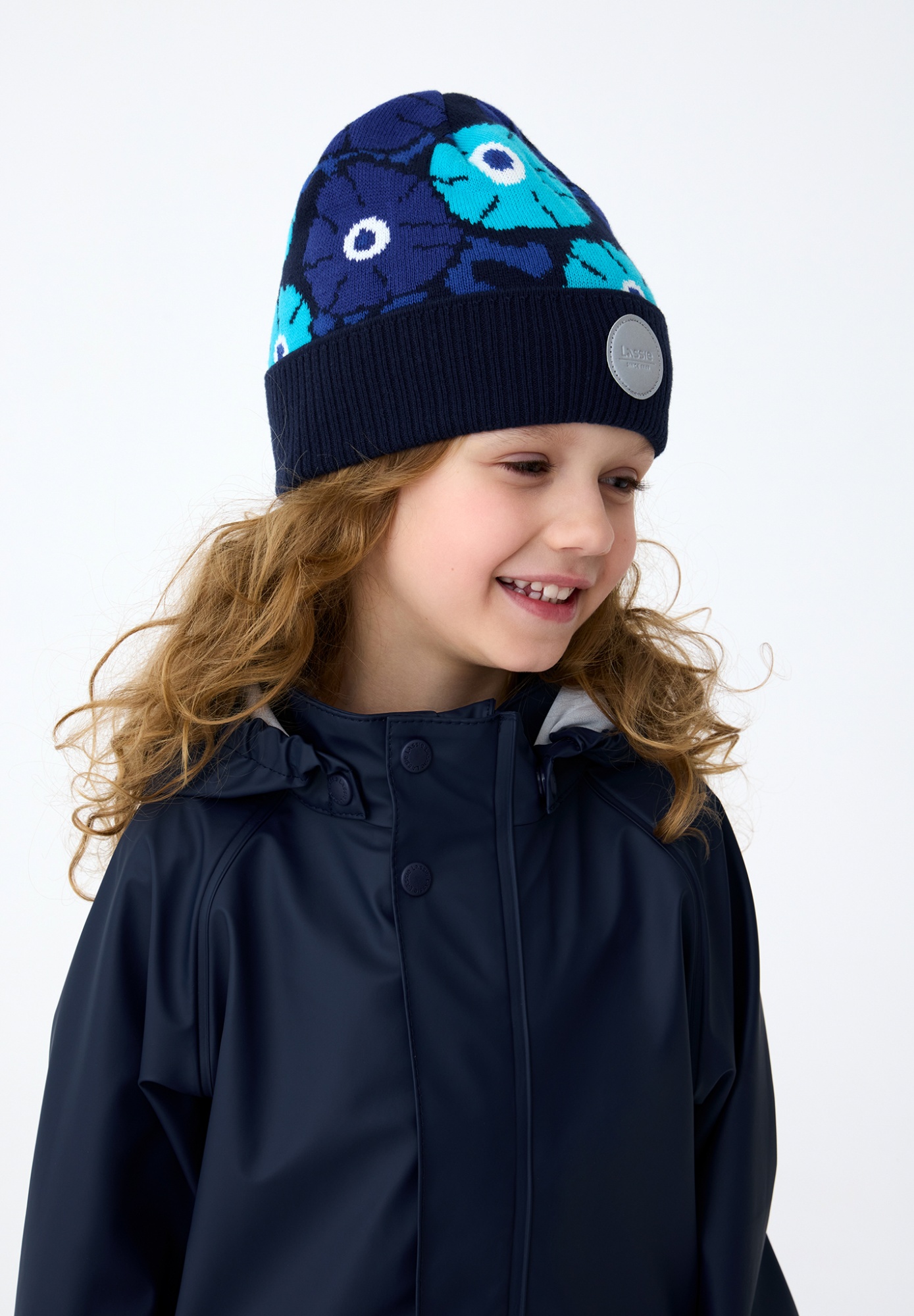 Детская шапка-бини Lassie Nilla Синяя | фото
