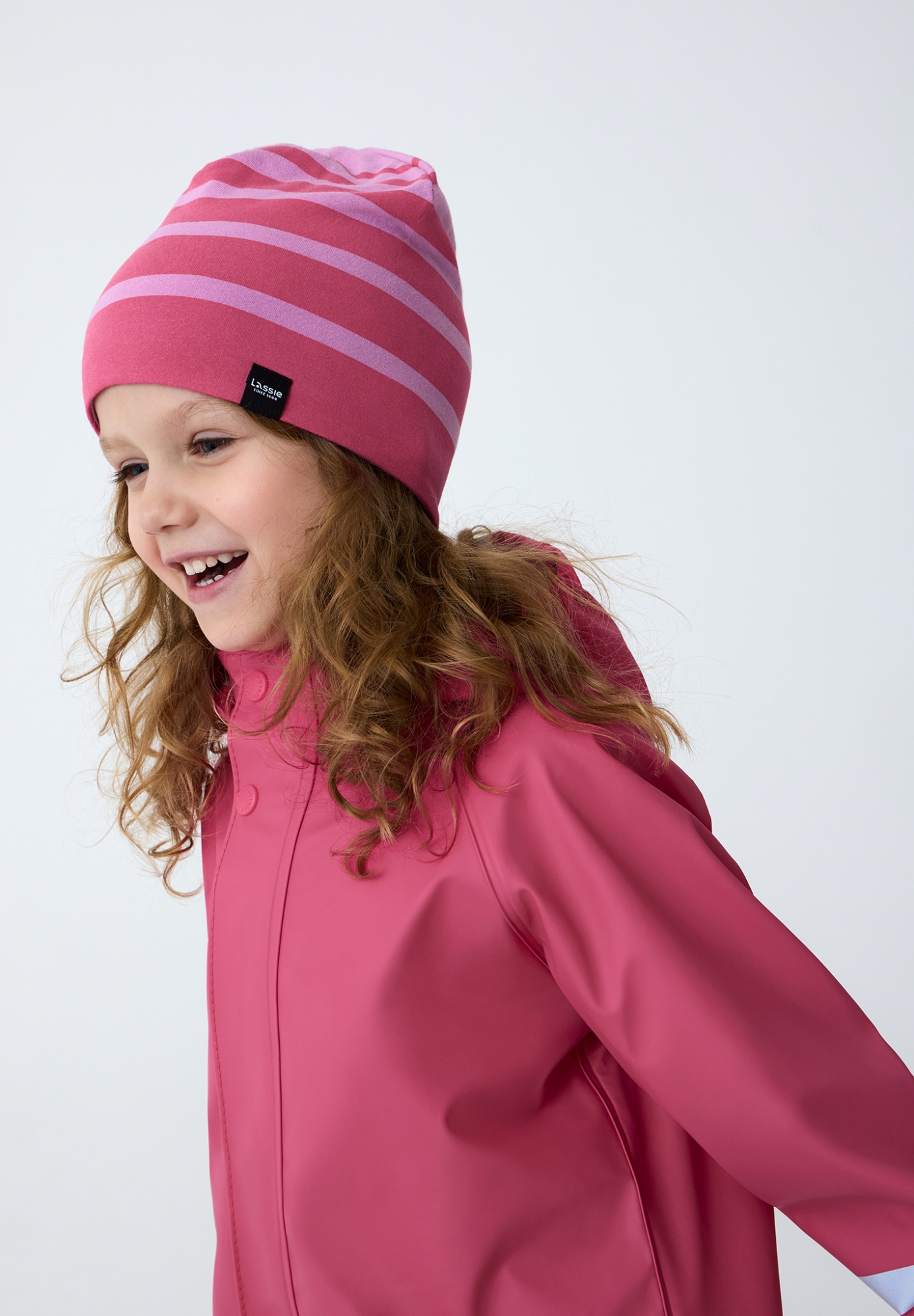 Детская шапка-бини Lassie Sasa Розовая | фото