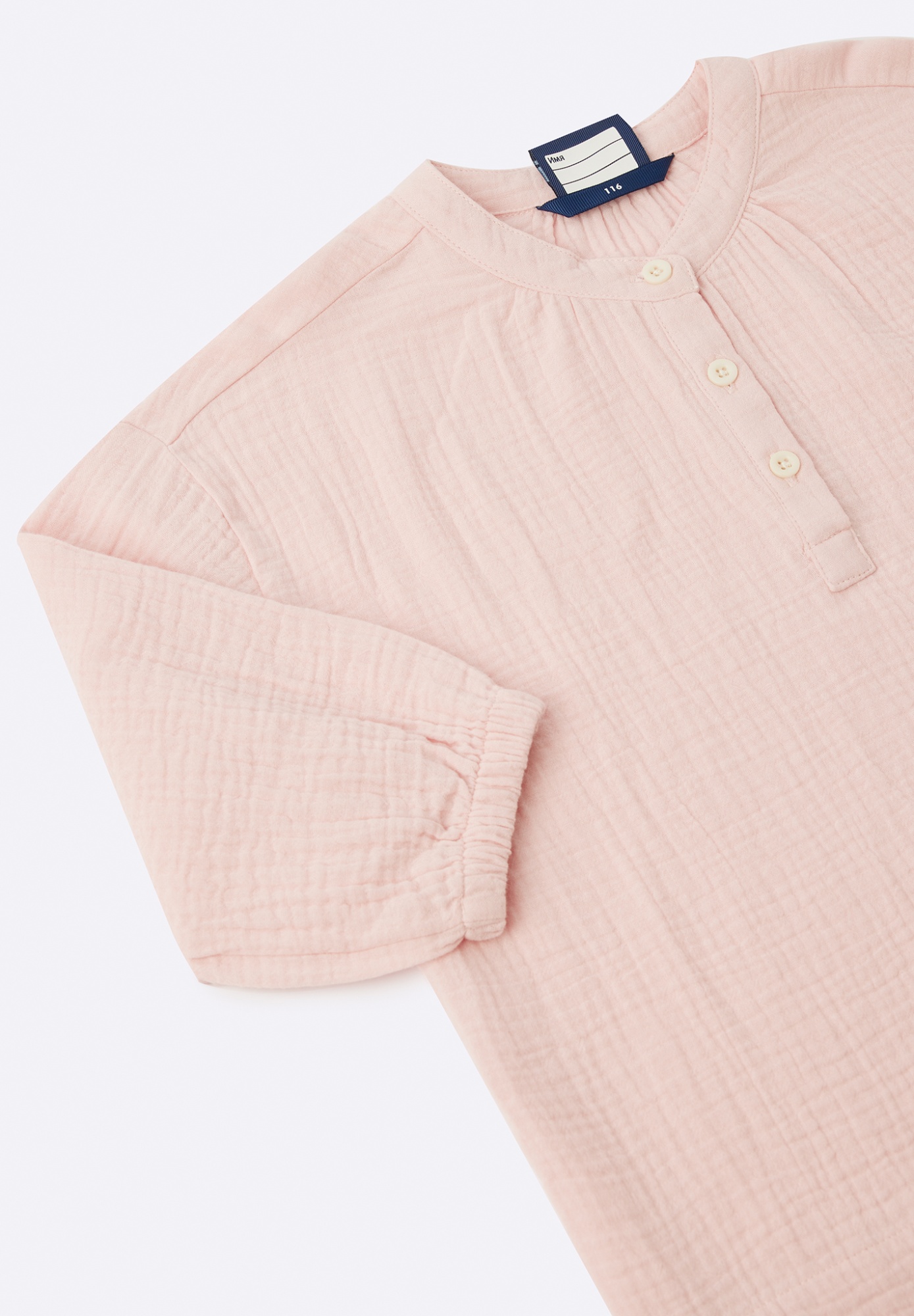 Детская муслиновая рубашка Lassie Taivas Розовая | фото