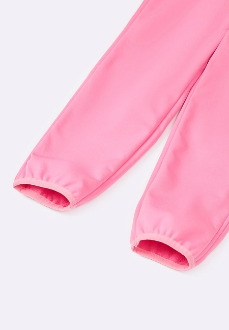 Детские брюки из материала Softshell Lassie Peeta Розовые | фото