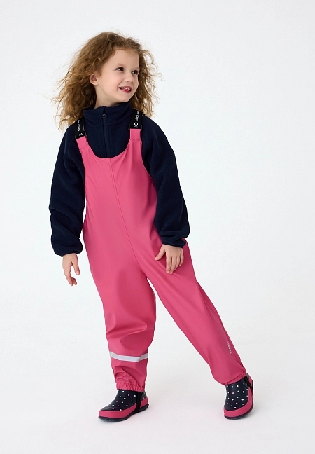 Детский дождевой полукомбинезон из материала Suprafill Lassie Myrsky Розовый | фото