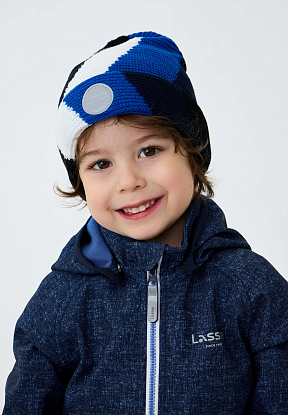 Детская шапка-бини Lassie Nilla Синяя | фото